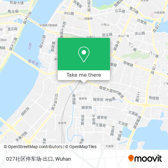 027社区停车场-出口 map