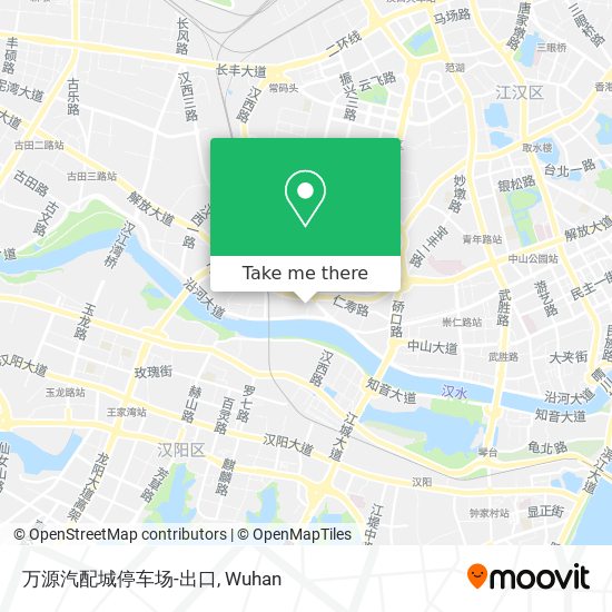 万源汽配城停车场-出口 map