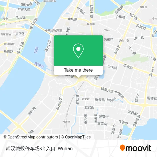 武汉城投停车场-出入口 map