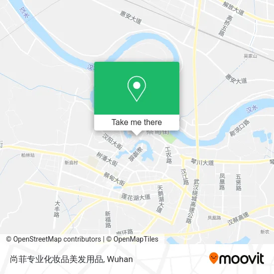 尚菲专业化妆品美发用品 map