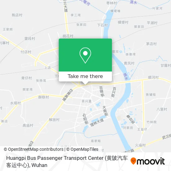 Huangpi Bus Passenger Transport Center (黄陂汽车客运中心) map