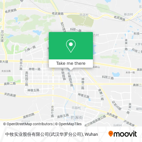 中牧实业股份有限公司(武汉华罗分公司) map