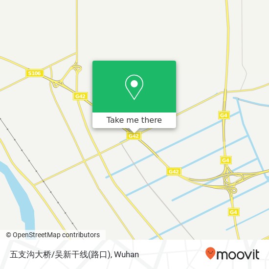 五支沟大桥/吴新干线(路口) map