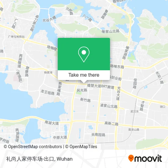 礼尚人家停车场-出口 map