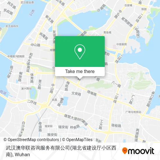 武汉澳华联咨询服务有限公司(湖北省建设厅小区西南) map