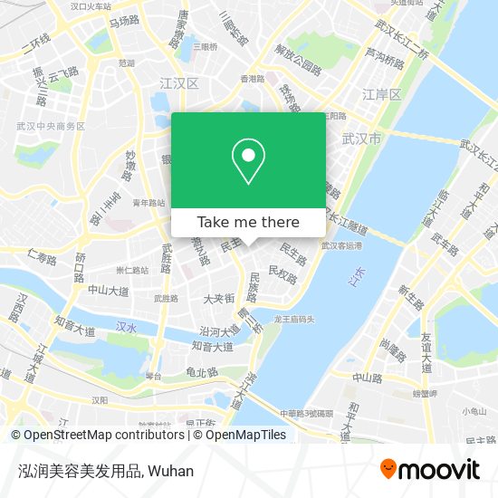 泓润美容美发用品 map
