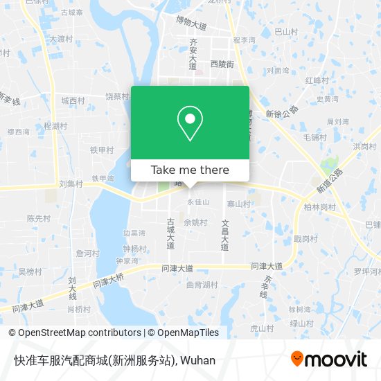 快准车服汽配商城(新洲服务站) map