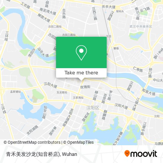 青禾美发沙龙(知音桥店) map
