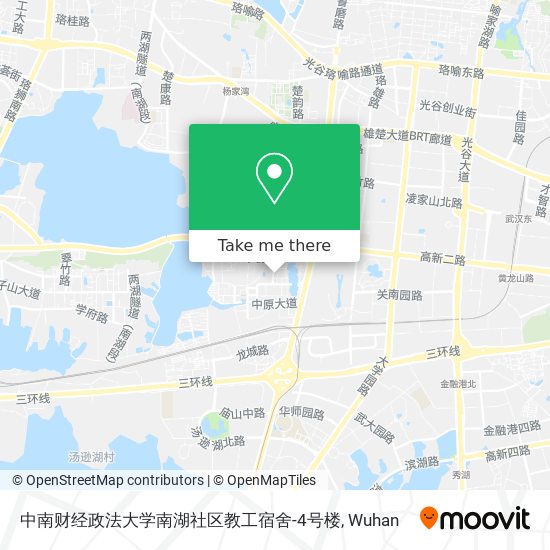 中南财经政法大学南湖社区教工宿舍-4号楼 map