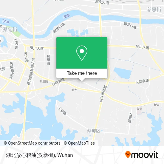 湖北放心粮油(汉新街) map