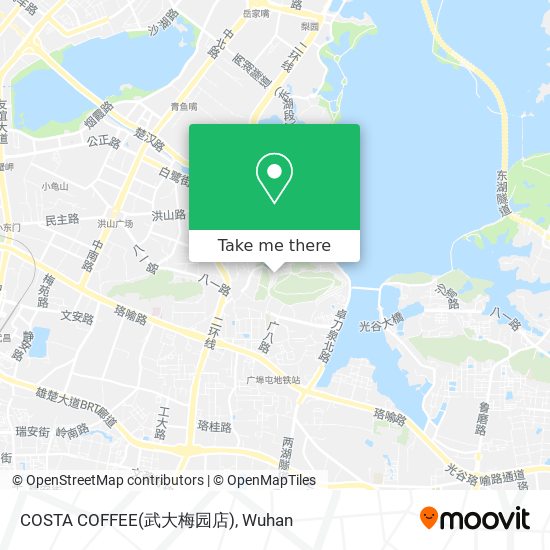 COSTA COFFEE(武大梅园店) map