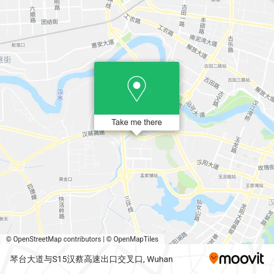 琴台大道与S15汉蔡高速出口交叉口 map