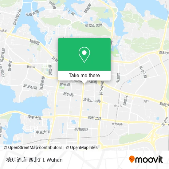 禧玥酒店-西北门 map