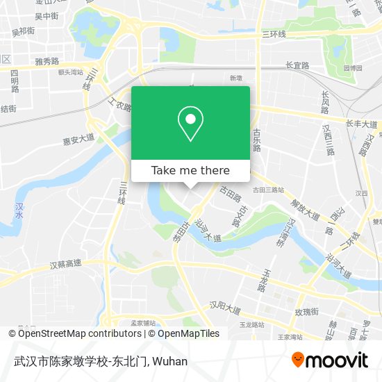 武汉市陈家墩学校-东北门 map