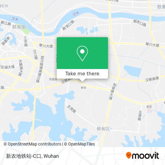 新农地铁站-C口 map