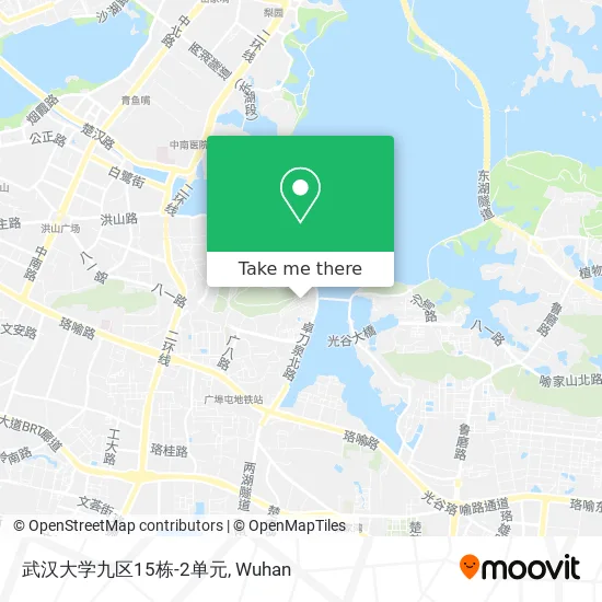 武汉大学九区15栋-2单元 map