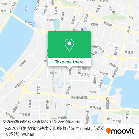 yx320路(恒安路地铁建安街站-野芷湖西路保利心语公交场站) map