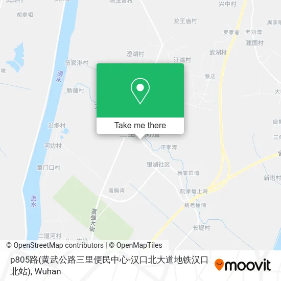 p805路(黄武公路三里便民中心-汉口北大道地铁汉口北站) map