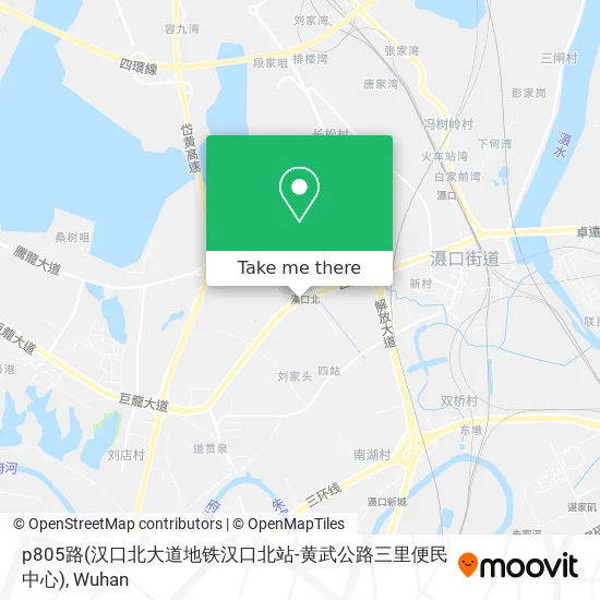 p805路(汉口北大道地铁汉口北站-黄武公路三里便民中心) map