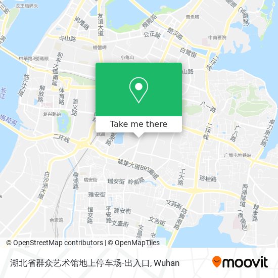 湖北省群众艺术馆地上停车场-出入口 map