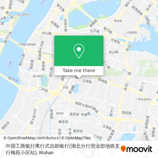 中国工商银行离行式自助银行(湖北分行营业部地铁支行梅苑小区站) map