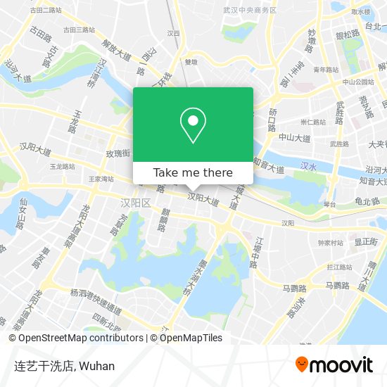 连艺干洗店 map