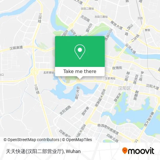 天天快递(汉阳二部营业厅) map