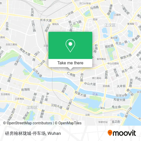 硚房翰林珑城-停车场 map