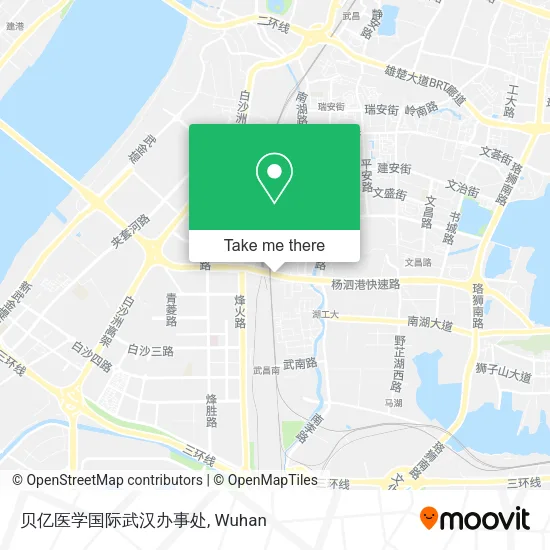 贝亿医学国际武汉办事处 map