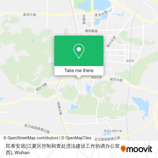 民泰安居(江夏区控制和查处违法建设工作协调办公室西) map
