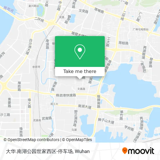 大华.南湖公园世家西区-停车场 map