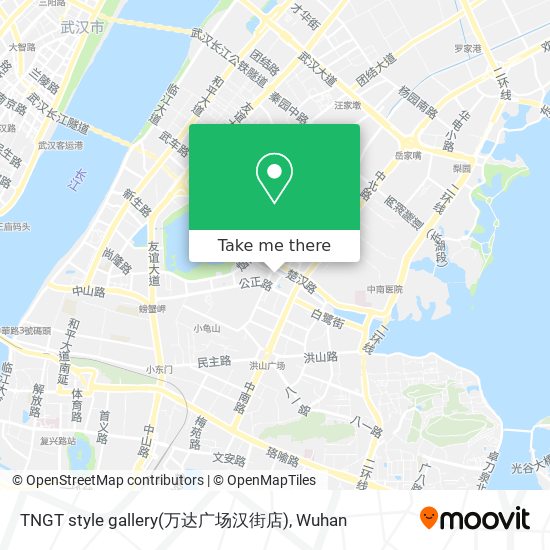TNGT style gallery(万达广场汉街店) map