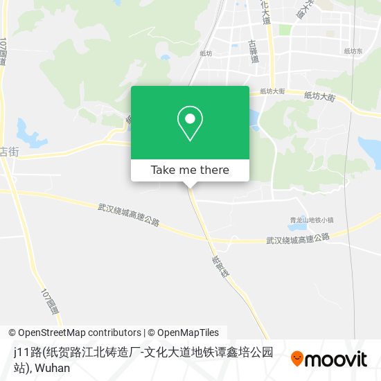 j11路(纸贺路江北铸造厂-文化大道地铁谭鑫培公园站) map