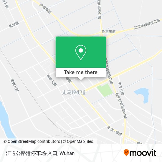 汇通公路港停车场-入口 map