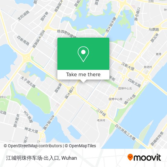 江城明珠停车场-出入口 map
