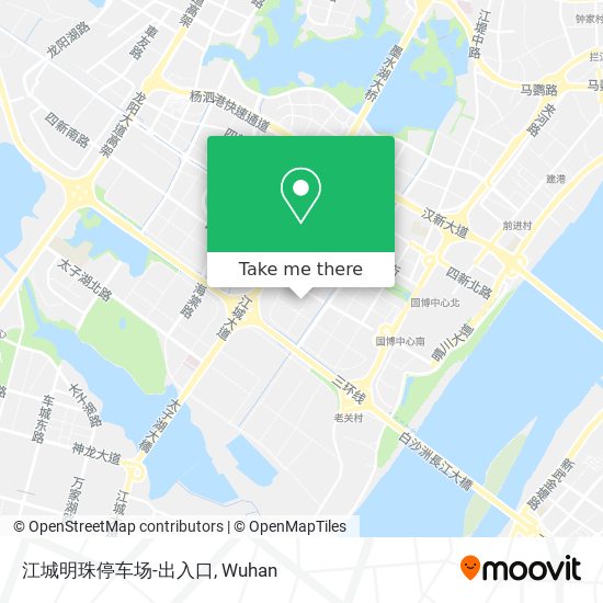 江城明珠停车场-出入口 map