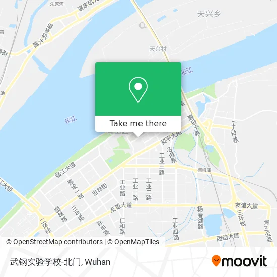 武钢实验学校-北门 map