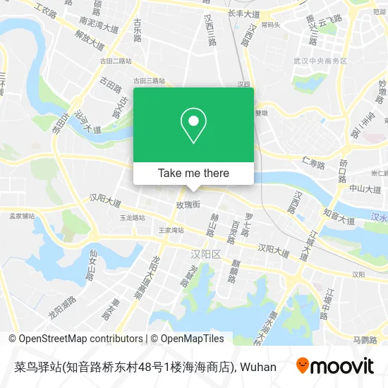 菜鸟驿站(知音路桥东村48号1楼海海商店) map