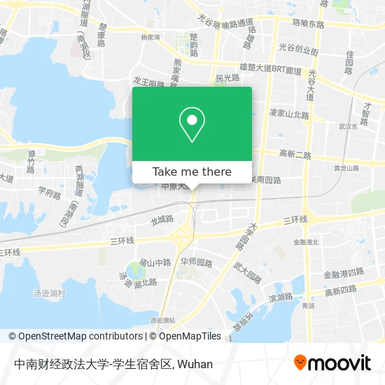 中南财经政法大学-学生宿舍区 map