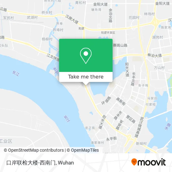 口岸联检大楼-西南门 map