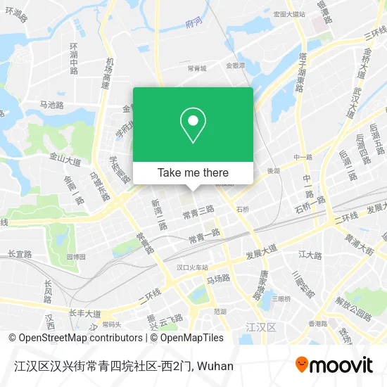 江汉区汉兴街常青四垸社区-西2门 map