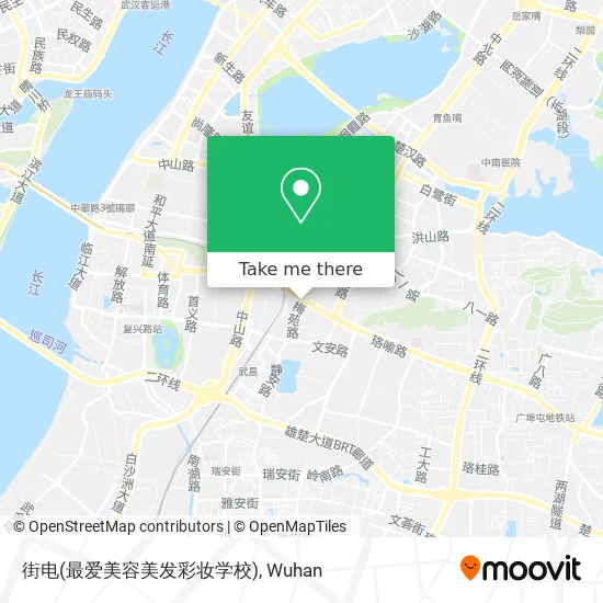 街电(最爱美容美发彩妆学校) map