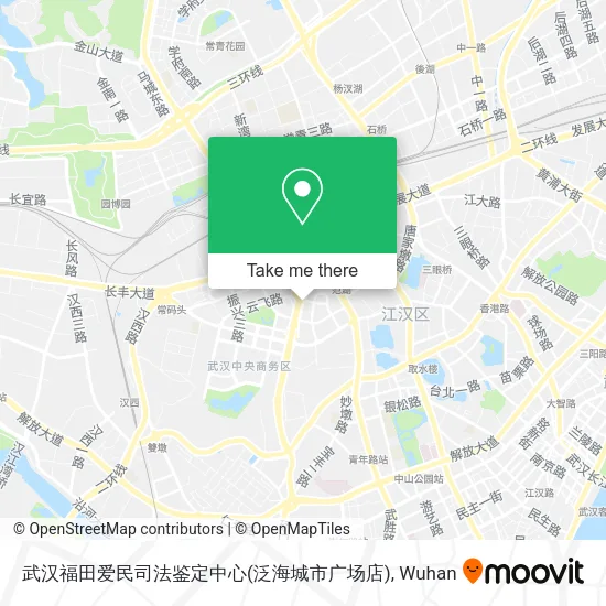 武汉福田爱民司法鉴定中心(泛海城市广场店) map