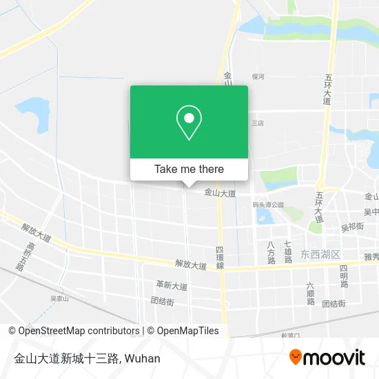 金山大道新城十三路 map