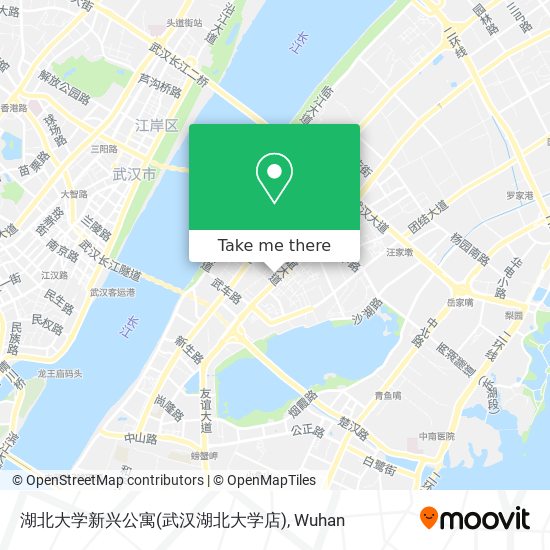 湖北大学新兴公寓(武汉湖北大学店) map