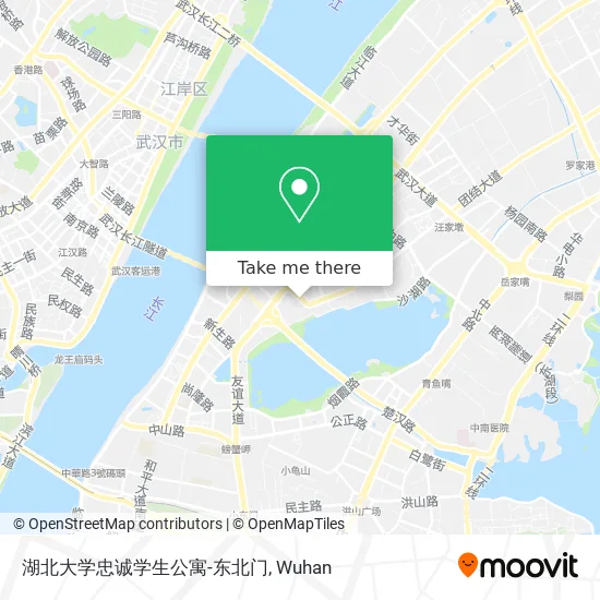 湖北大学忠诚学生公寓-东北门 map