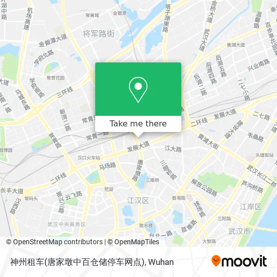 神州租车(唐家墩中百仓储停车网点) map