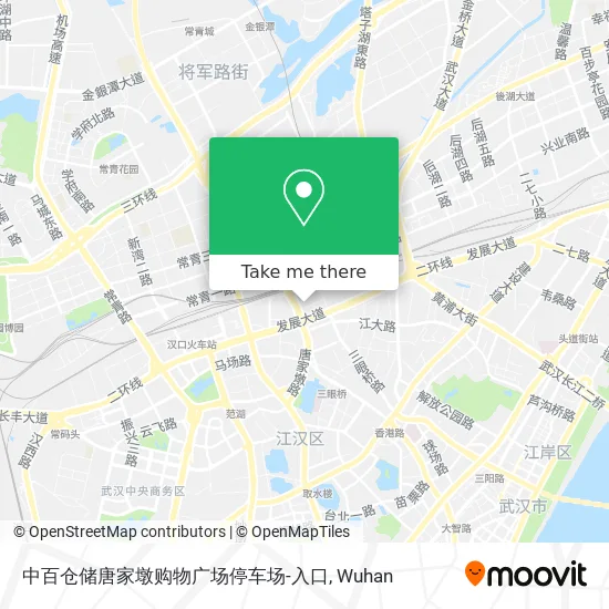中百仓储唐家墩购物广场停车场-入口 map