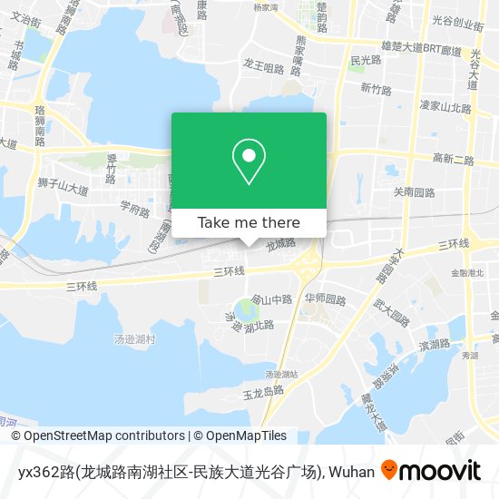 yx362路(龙城路南湖社区-民族大道光谷广场) map