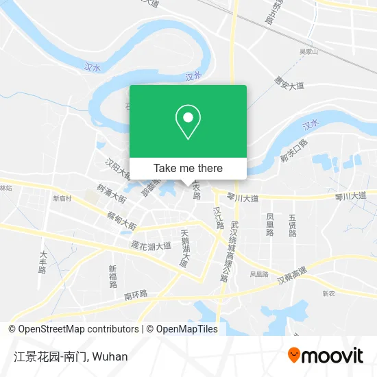 江景花园-南门 map